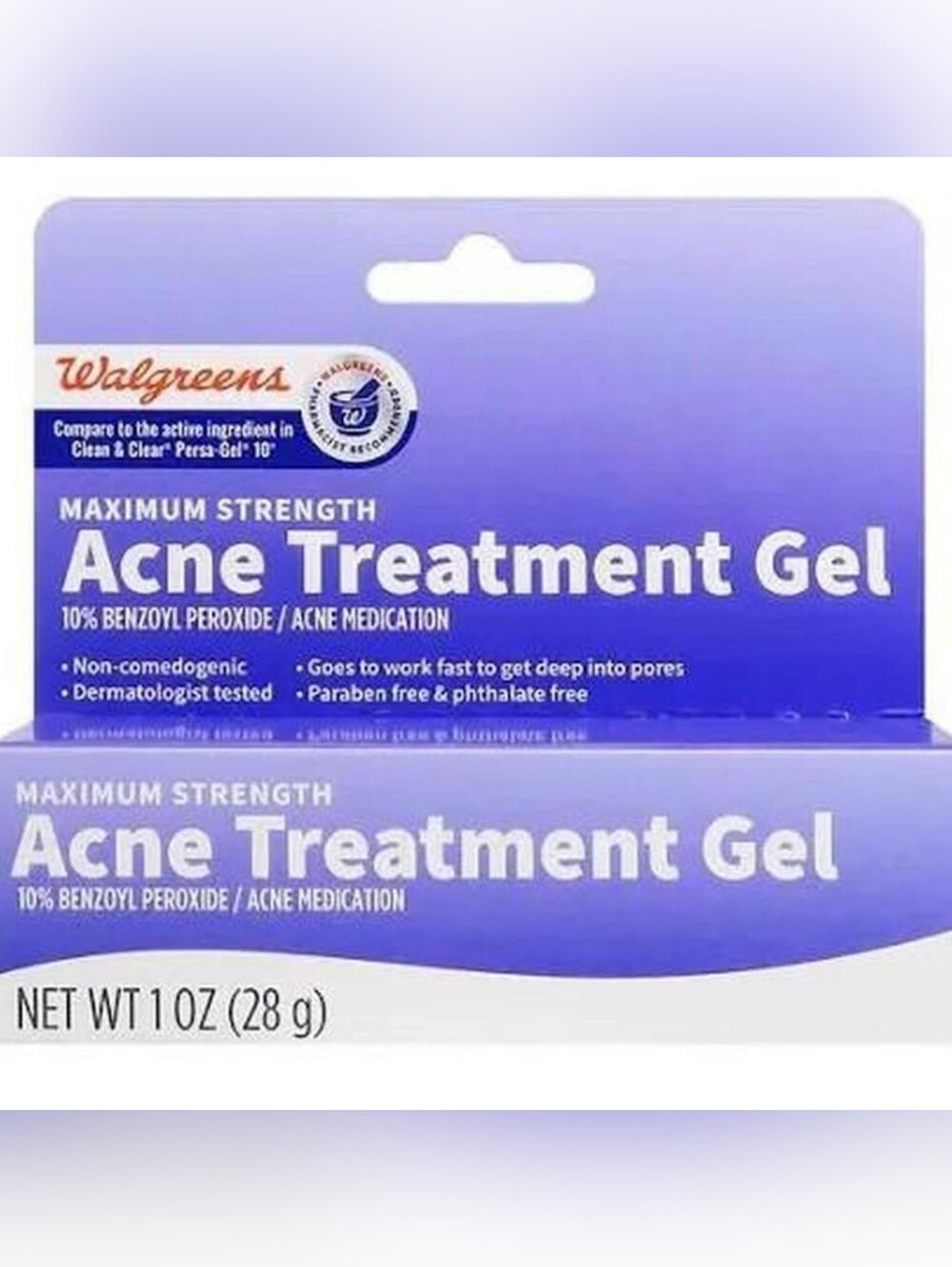 Walgreens Maximum Strength Acne Treatment Gel - Purple